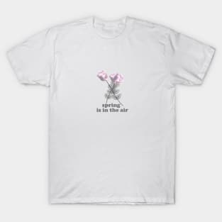 Spring is in the air, floral, flowers, leaves, botanical, pattern, decor, art, TeePublic T-Shirt